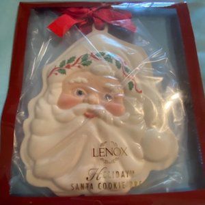 Lenox Holiday Santa Cookie Press